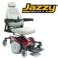 Rental Power Wheelchair Jazzy Select 6 Mid Size