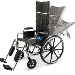Rental Wheelchair Reclining 22" With Leg Rest